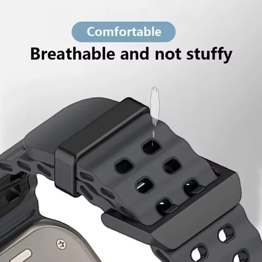 Sport-Silikonarmband für Apple Watch, 49mm, 46mm, 45mm, 44mm - Bild 4