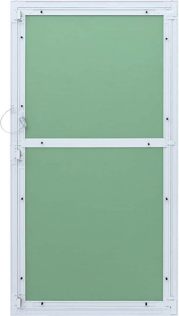 Yiwydaa Zugangsklappe aus Aluminium in Grün und Silber, B/H: 55 x 105 cm - Bild 1