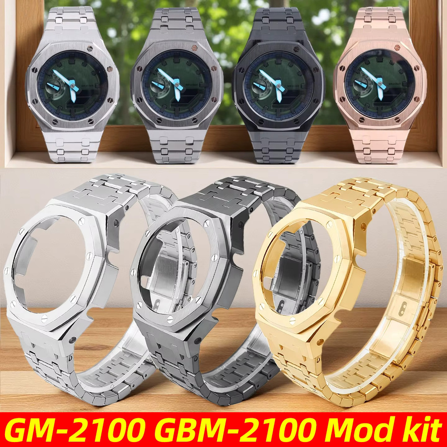 Casio Uhrenarmband Mod-Kit, Edelstahl, Silber, Herren - Bild 2