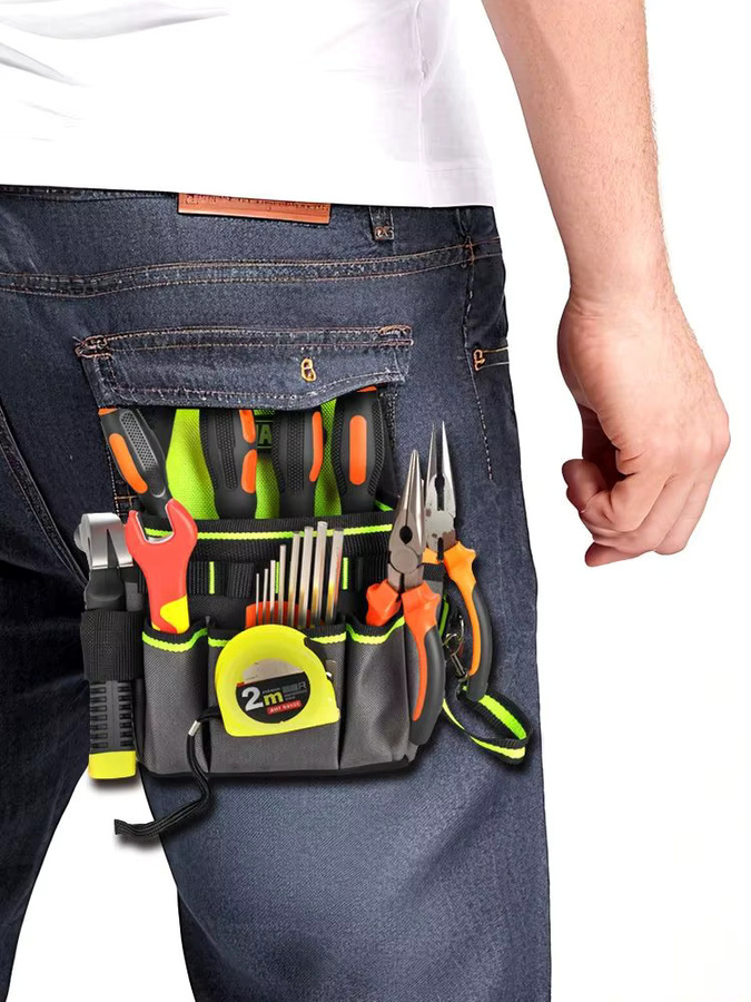 Jakah Werkzeugtasche HL148 Premium Elektriker-Werkzeugtasche als professioneller Organizer mit mehreren Taschen - Bild 7