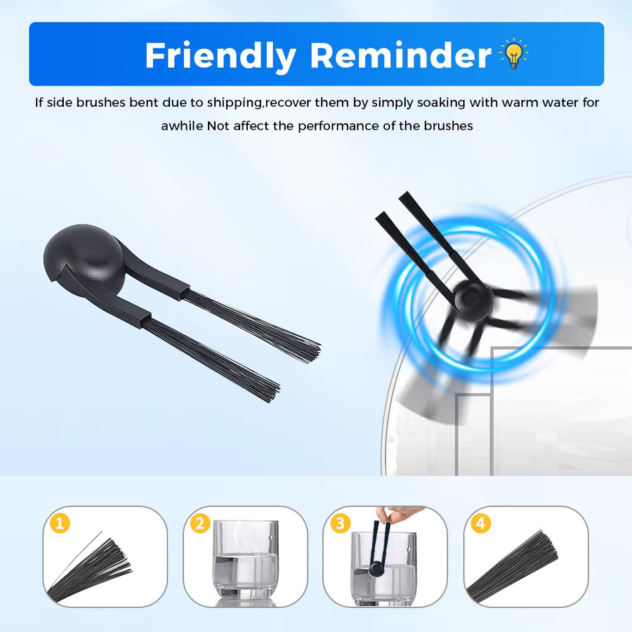 Xiaomi Mijia M40S/OV31CN Zubehör-Set mit Seitenbürsten, Filtern, Staubbeuteln, Wischtüchern, Halterung und Sterilisationsmodul - Bild 3