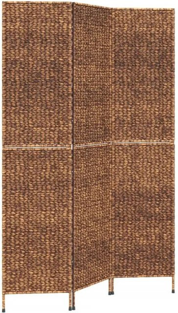 vidaXL Paravent aus Wasserhyazinthe in Braun im Landhaus-Stil, 3-teilig, B: 122 cm, H: 180 cm - Bild 1