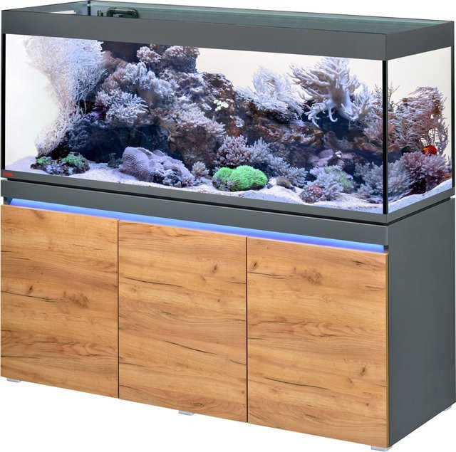 Eheim Aquarium-Kombination Incpiria Reef 530 in Graphit/Nature mit Weißglas - Bild 1