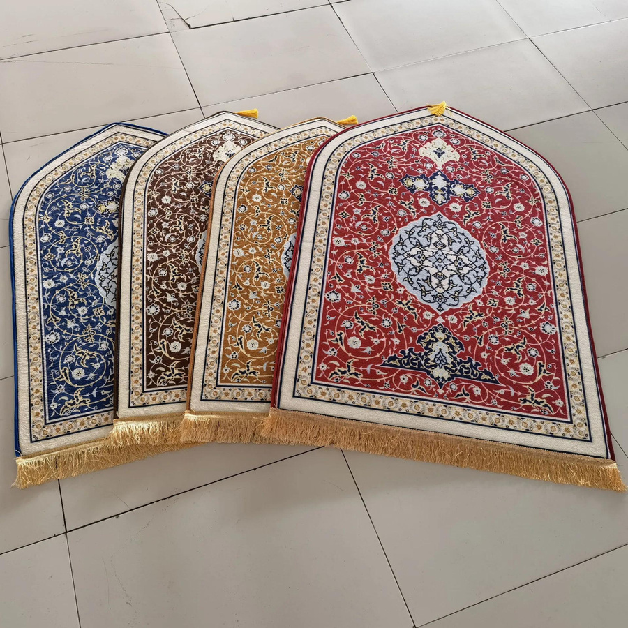 Yiran Furniture Gebetsteppich aus Flanell mit verdicktem Schwamm, bedruckt, waschbar, Multicolour, B/T: 65 x 110 cm - Bild 1