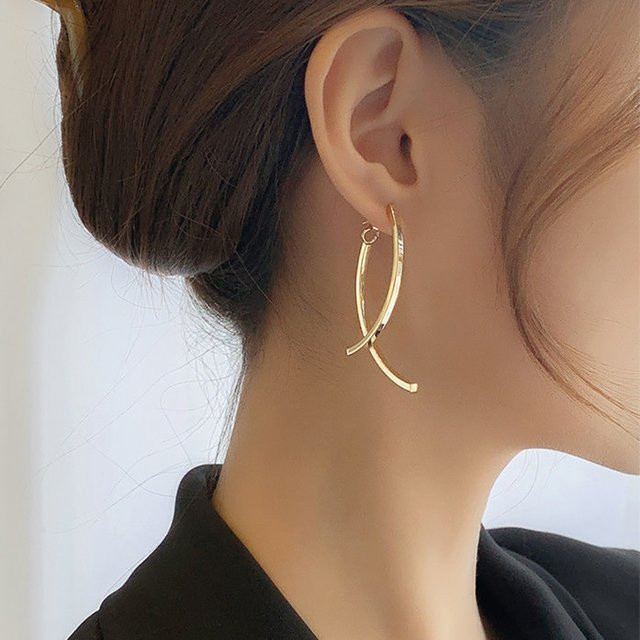 Maodane Ohrringe, Edelstahl, Gold, Damen, Tropfenform - Bild 1