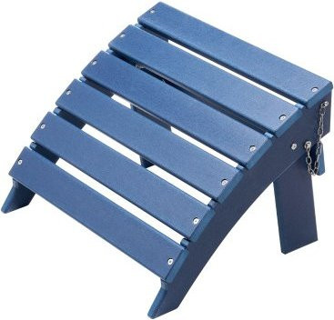 VEVOR Adirondack Ottoman aus HDPE-Kunststoff, klappbare Fußstütze für Adirondack-Stühle, Blau, B/T/H: 48 x 40 x 33 cm - Bild 1