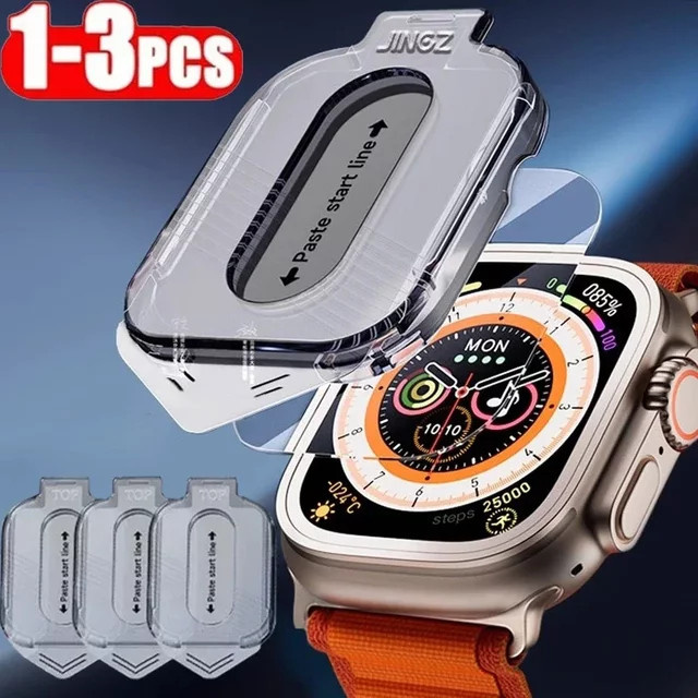 Apple Displayschutzfolie gehärtetes Glas, Apple Watch Ultra 2 49 mm - Bild 1