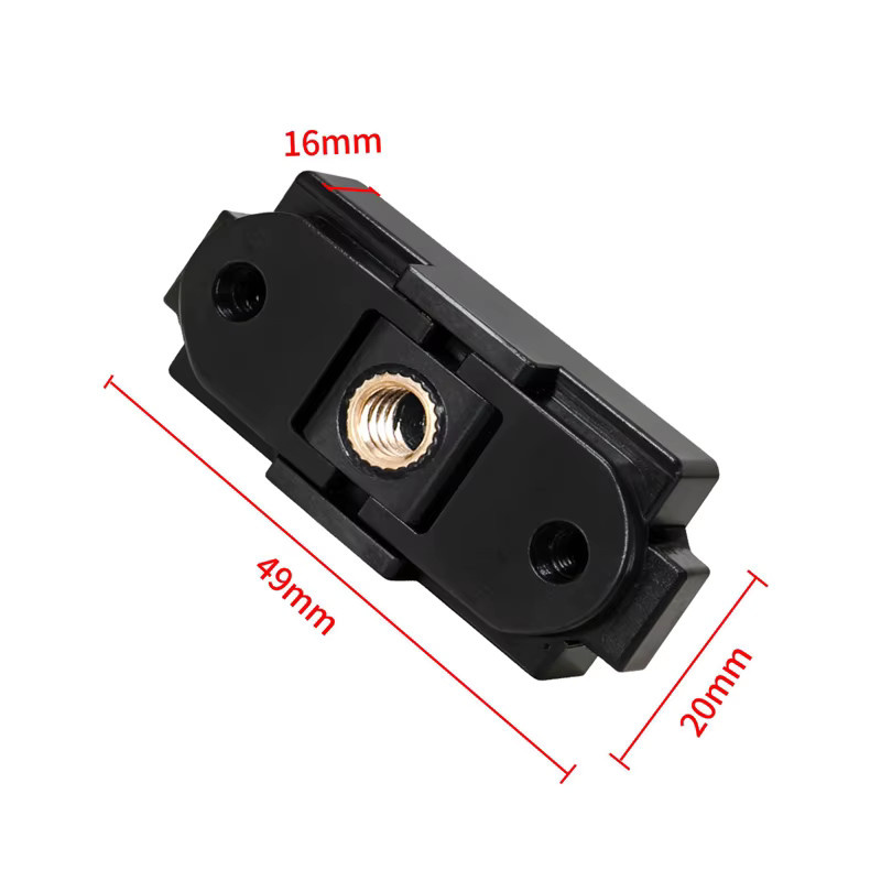 Magnetische Schnellwechsel-Adapterbasis für DJI Osmo 360 II, Nano und Action 6 in Schwarz mit stabiler Zweiklauen-Montage und faltbarer Basis - Bild 6