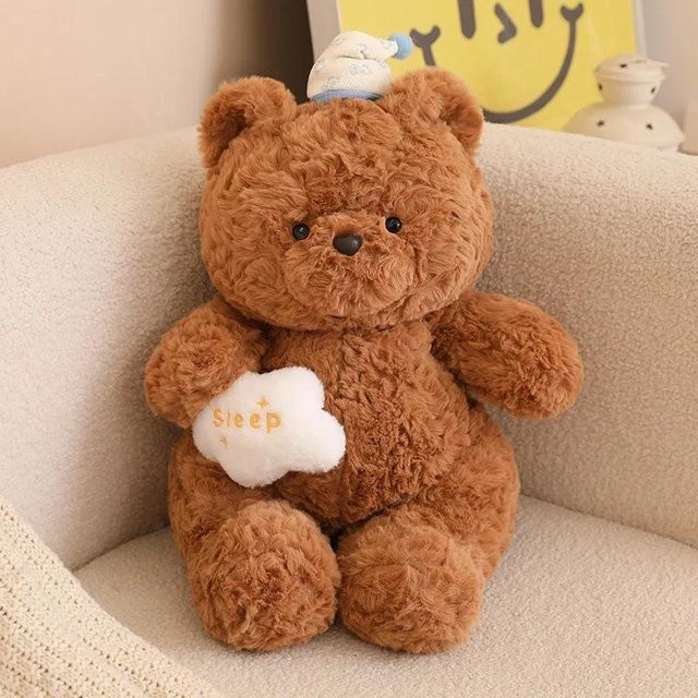 BC Pet Supplies Kuschelbär Plüschtier, Braun, 35cm - Bild 1