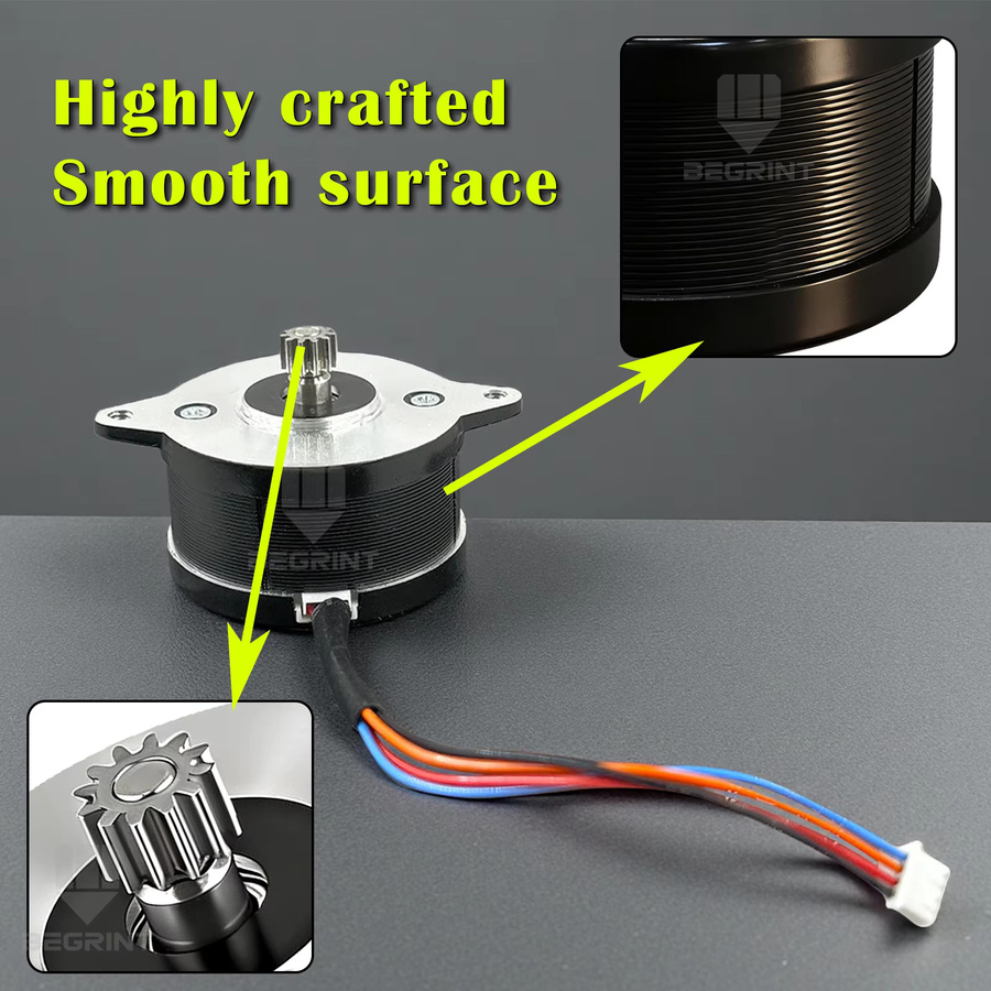 BEGRINT 3D-Drucker Schrittmotor mit 12 Zähnen und 1,8 Grad, silbernes Getriebe für Ender-3 V3, K1 Max, K1 und K1C Extruder - Bild 3