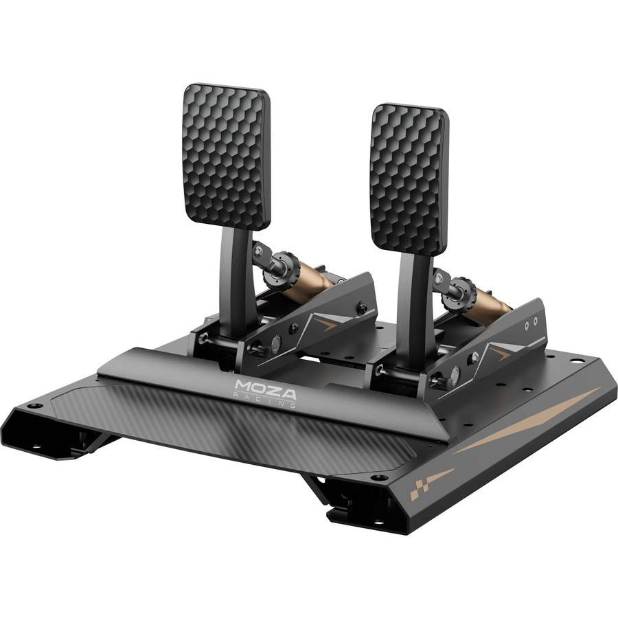 MOZA CRP2 Load Cell Pedale für Racing Simulation (Gaspedal und Bremse), Schwarz, Xbox kompatibel - Bild 1