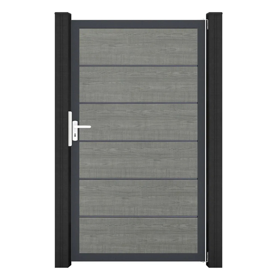 GroJa Tor 1-flg. Basicline Premium Schwingtor in Grey Ash Cut, Breite: 100 cm, Höhe: 180 cm - Bild 2