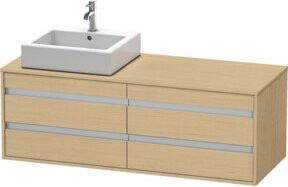 Duravit Waschtischunterschrank Ketho in Beige mit 4 Schubladen, B/T/H: 140 x 55 x 49,6 cm - Bild 1