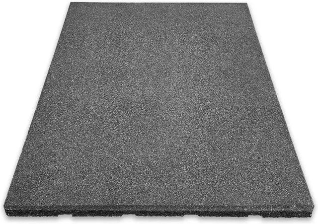 Floordirekt Fallschutzmatte Elastikmatte mit Drainage Grau B/T/H: 50 x 50 x 3,5 cm - Bild 1