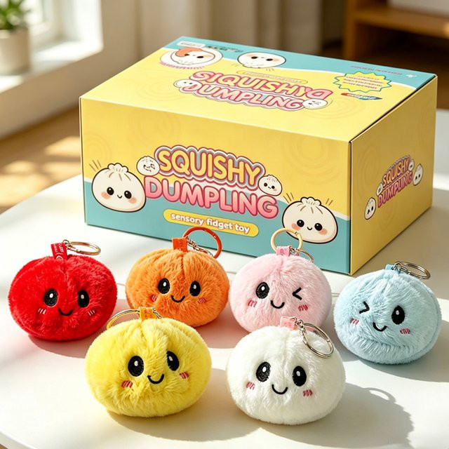 Bandai Dampfbrötchen-Anhänger, Bunt / Mehrfarbig, Plüsch / Textil - Bild 1