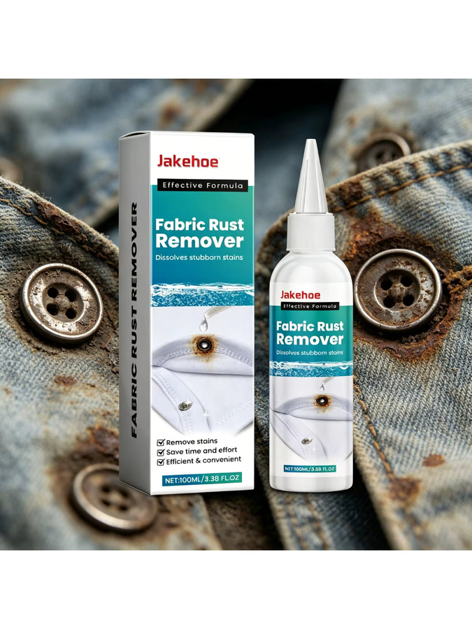 JAKEHOE Stoff-Rostentferner in Weiß zur effektiven Entfernung von Rost, Ölflecken und Kaffeeflecken sowie zur Vermeidung von Verfärbungen - Bild 6
