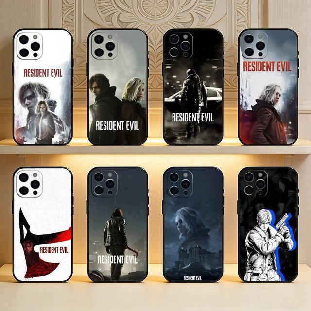 Resident Evil Requiem Stoßfeste Silikonhülle für iPhone 15 14 13 12 11 Pro Max Mini XS XR 7 Plus in Multicolour - Bild 1