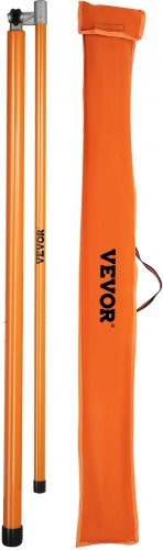 VEVOR Lasthöhen-Messstab aus Fiberglas in Orange, verstellbare Stange, Höhe: 141 cm - Bild 1