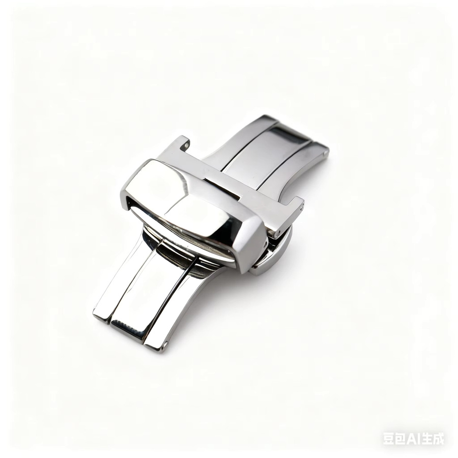 Raystray Armbandverschluss Edelstahl, Leder, Silber-Roségold, Bicolor - Bild 2