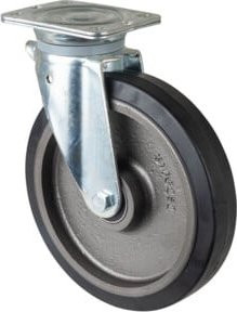 BS Schwerlastrolle N100.B81.253 mit Schraubbefestigung in Schwarz aus Kunststoff - Bild 1