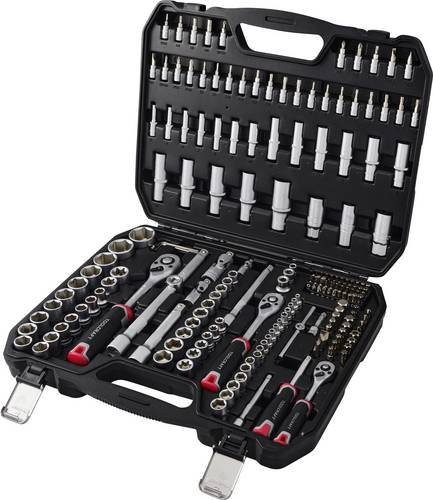 TOOLCRAFT Bit- und Steckschlüssel-Set 196-teilig mit 1/2, 1/4 und 3/8 Zoll TO-10674597 - Bild 1
