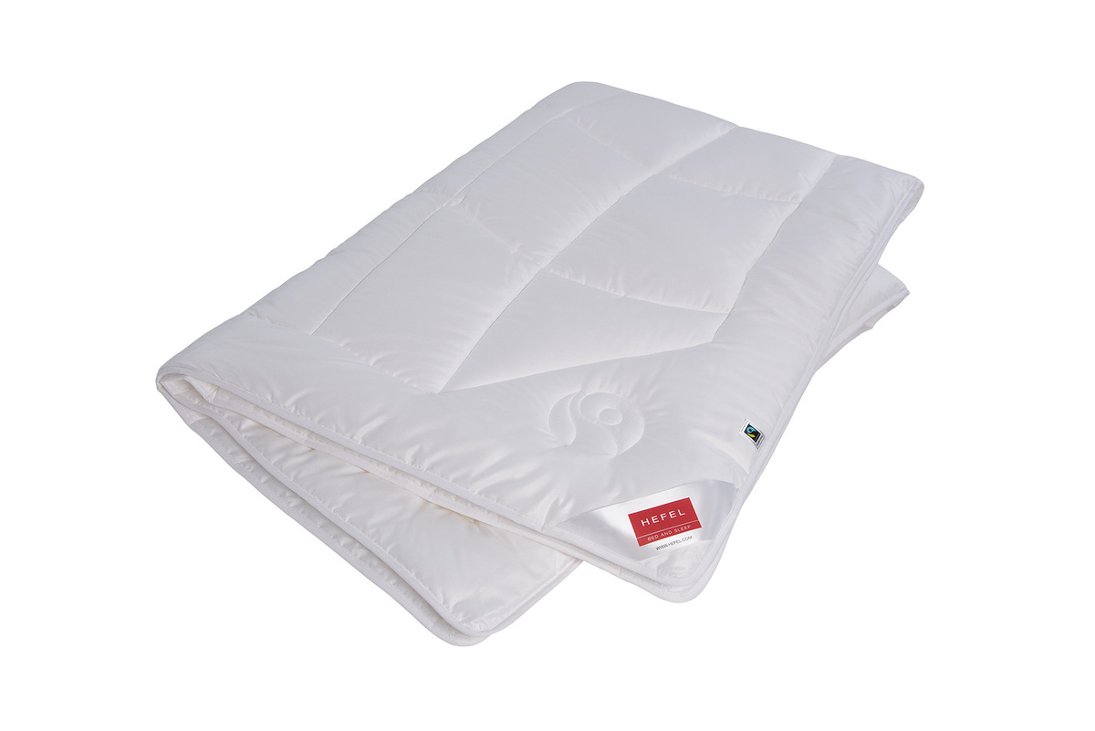 Hefel Klimacontrol Fair Winterdecke aus Lyocell und Baumwolle, Weiß, B/T: 135 x 200 cm - Bild 1
