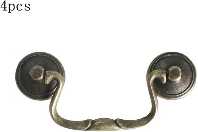 SZ-Damai Griff im europäischen Stil in Antik-Bronze und Gold, 4er-Set minimalistische Schranktürgriffe für Kleiderschränke und Schubladen - Bild 1