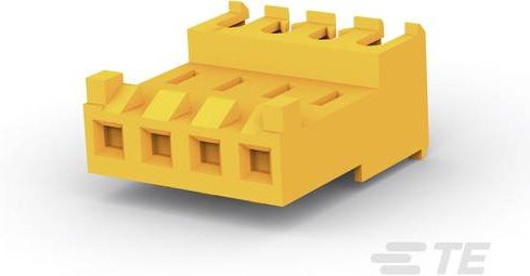 TE Connectivity Buchsengehäuse-Kabel 644718-4 Gelb - Bild 1