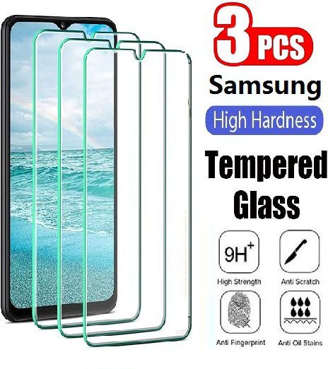 3er-Pack Gehärtetes Glas Display Schutzfolie für Samsung Galaxy M13 M14 M15 M16 M32 M33 M34 M35 M36 M42 M52 M53 M54 M55 M55S 5G, Transparent - Bild 1