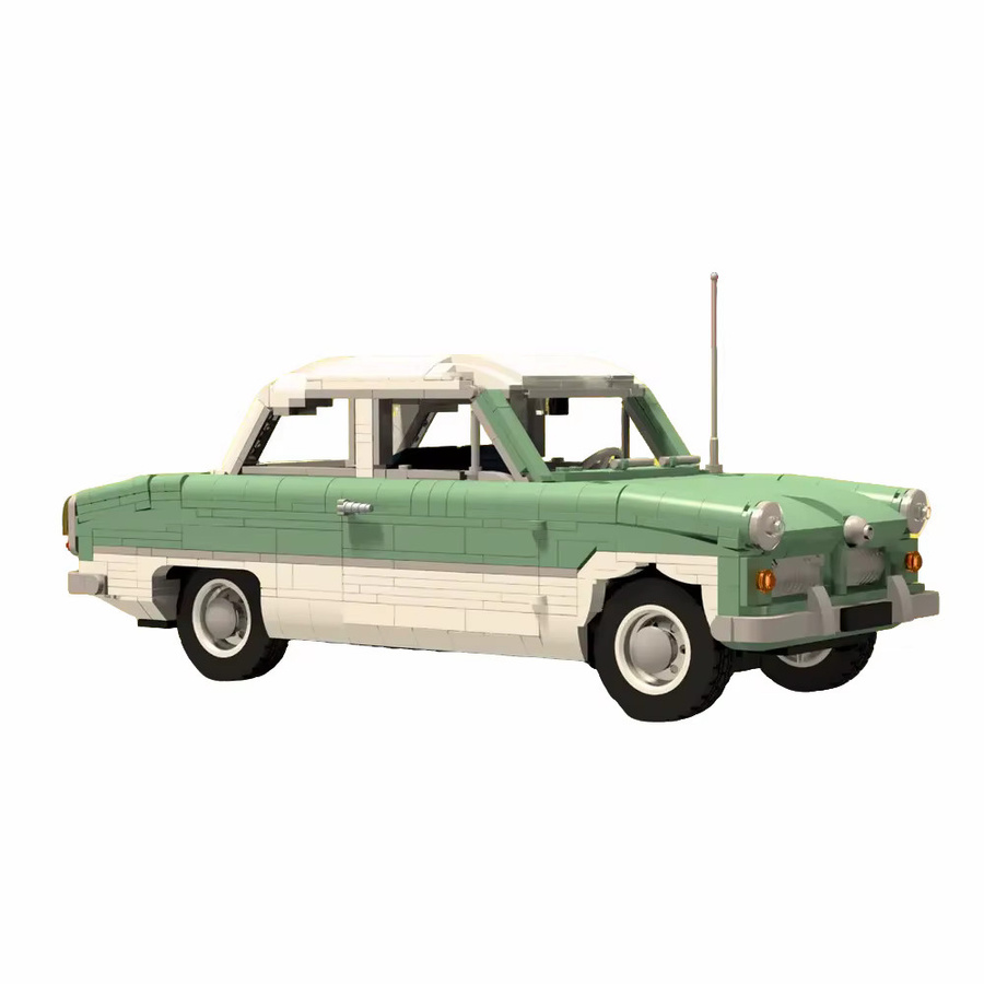 Gobricks Ford Taunus MOC, Bausteine Modell, Retro-Auto - Bild 2