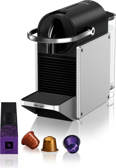 De'Longhi Nespresso Pixie EN127.S Kapselmaschine in Silber und Schwarz - Bild 2