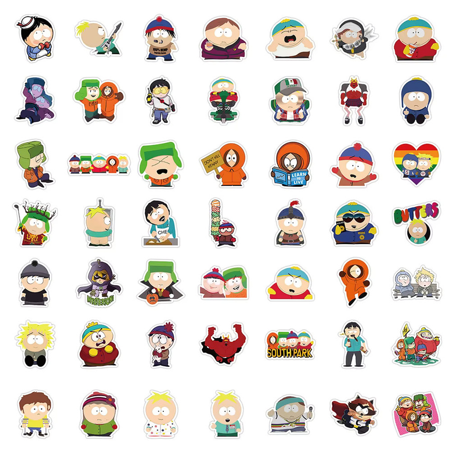 Bandai SouthPark Aufkleber, Cartoon-Sticker, Bunt / Mehrfarbig - Bild 3