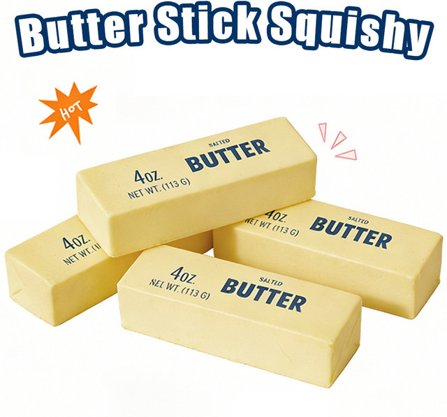 Bandai Butter-Stick Squishy Spielzeug, yellow - Bild 1