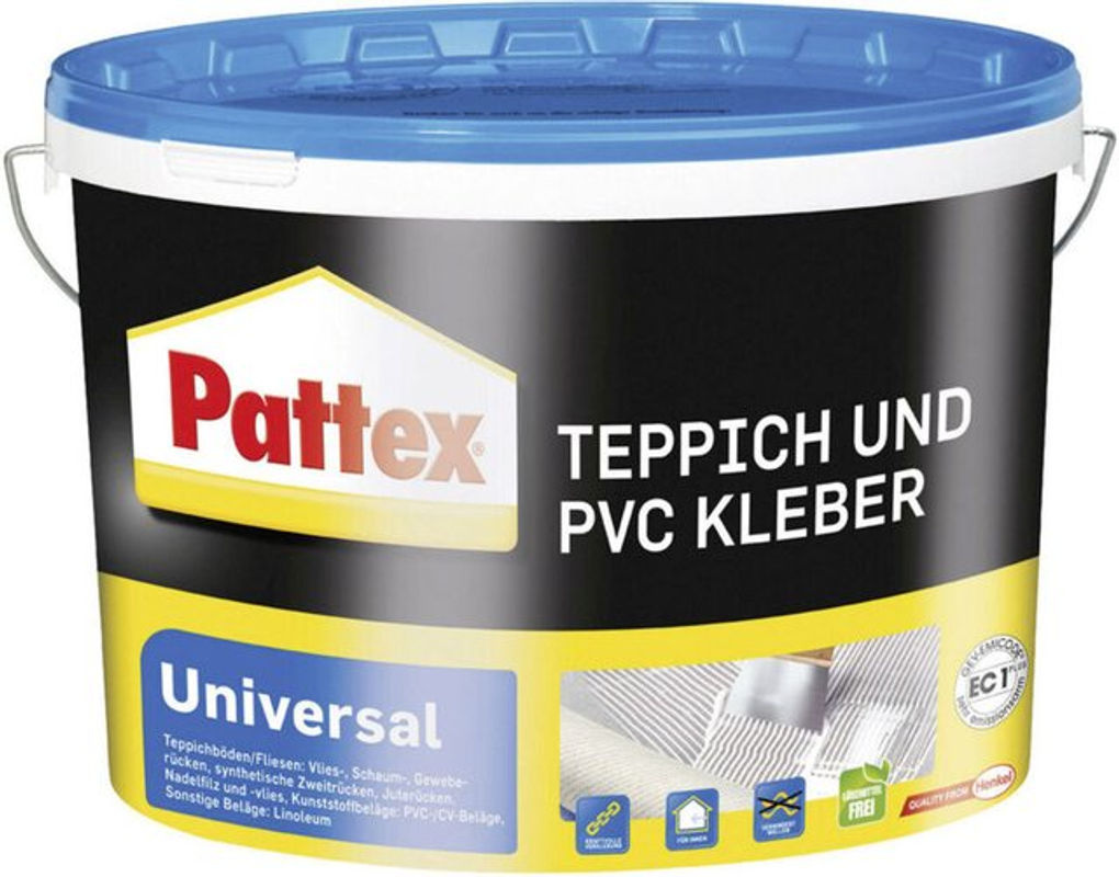 Pattex Teppich- und PVC-Kleber PTK4, lösungsmittelfreier Dispersionskleber, Weiß, 4 kg - Bild 2