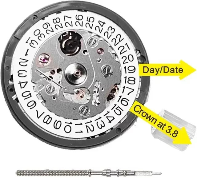 FancyWrist NH35A Automatik Uhrwerk, mechanisch, schwarzes Datum - Bild 1