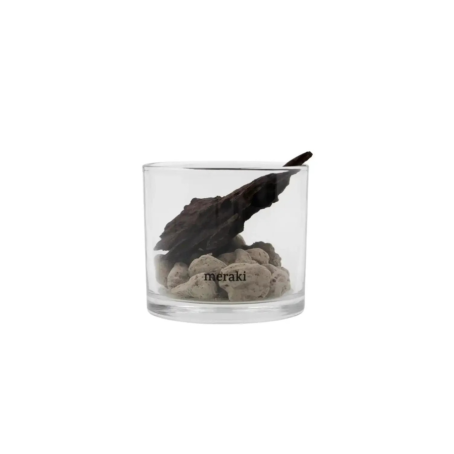 Meraki Duftdiffusor Tabletop mit Lavastein und Driftwood in Schwarz - Bild 1