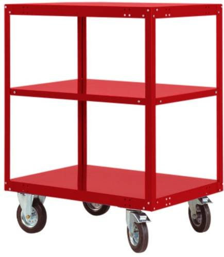 Manuflex Etagenwagen TRANSOMOBIL TP4033.3003 in Rubin-Rot - Bild 1
