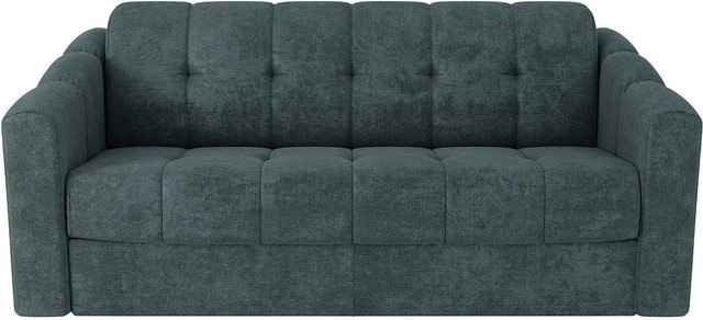 Vente-unique Schlafsofa Darielo in Blaugrün mit Stoffbezug, Breite: 190 cm - Bild 1