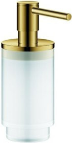 Grohe Seifenspender Selection cool sunrise in Gold mit Glaseinsatz für Halter - Bild 1