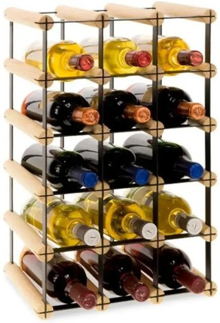 PROREGAL Modulares Weinregal Vinotega aus massivem Kiefernholz in Natur, H x B x T: 52,5 x 32,5 x 24,5 cm - Bild 1