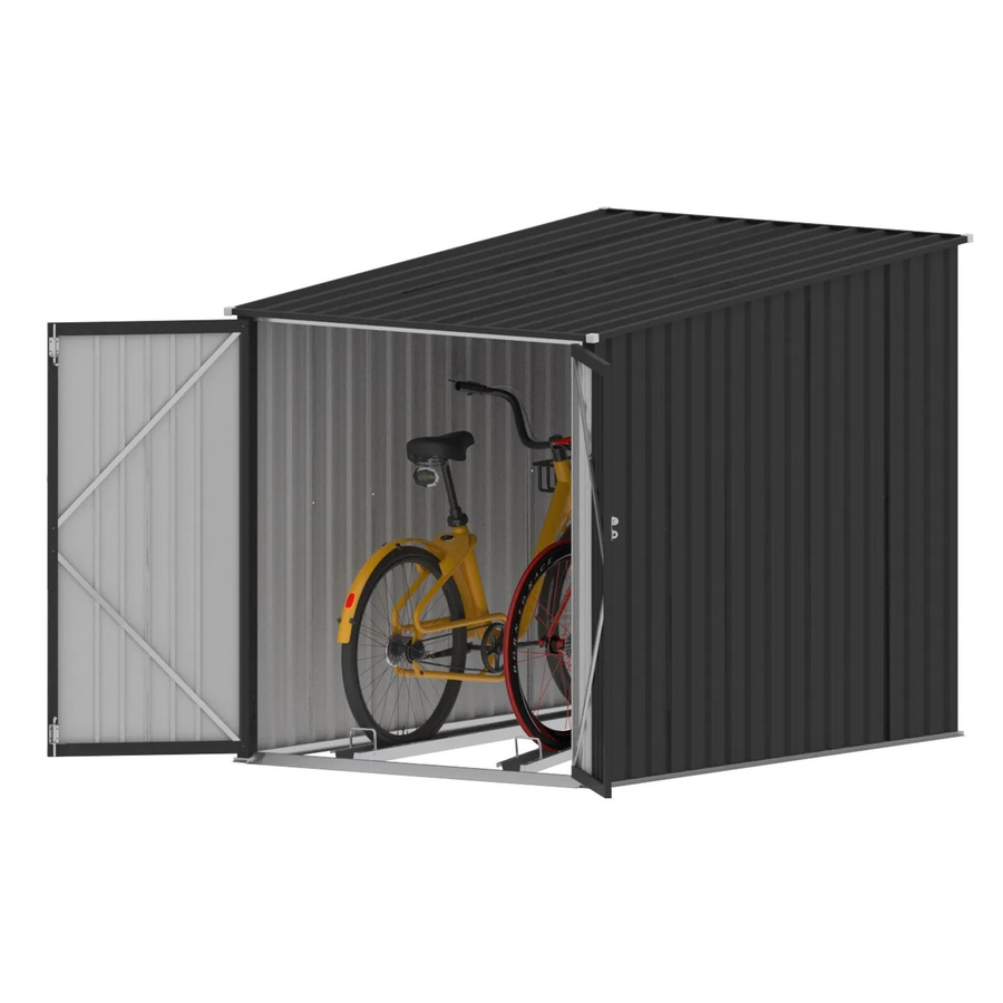 Tepro Fahrradbox Bike & More Midi in Anthrazit, B/T/H: 142 x 157 x 197 cm - Bild 2