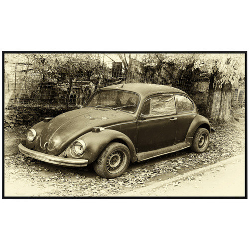 papermoon EcoHeat Infrarotheizung Käfer Retro Auto in Bunt mit Matt-Effekt, App-Steuerung und Überhitzungsschutz - Bild 1