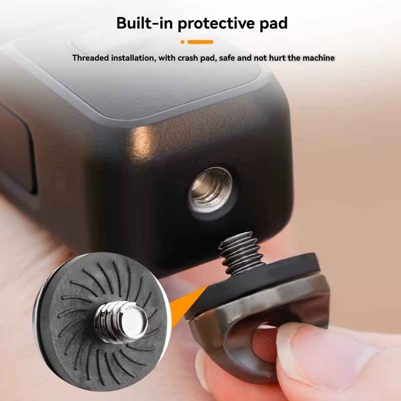 DJI Handschlaufe in Schwarz für Osmo Pocket 3 sowie Insta360 X5 X4 X3 X2 und Action5 Pro 4 3 als komfortables Handstabilisator-Zubehör - Bild 3