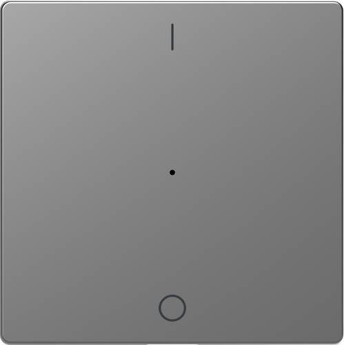 Merten Abdeckung für Wechselschalter System Design in Edelstahl und Silber/Grau MEG5211-6036 - Bild 1