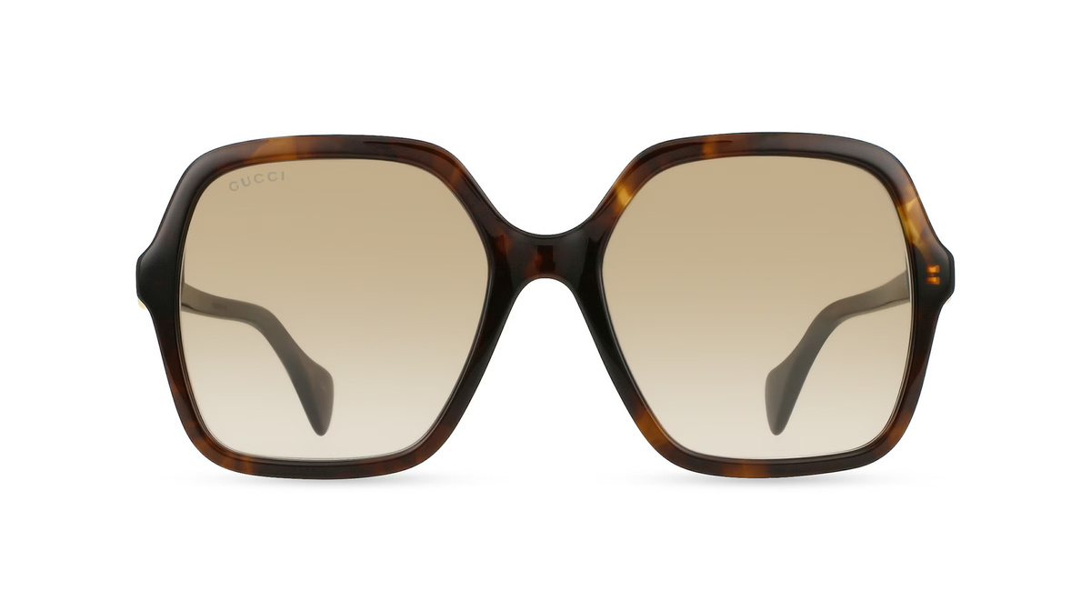 Gucci Sonnenbrille, Vollrand, Quadratisch, Kunststoff, braun, Damen - Bild 1