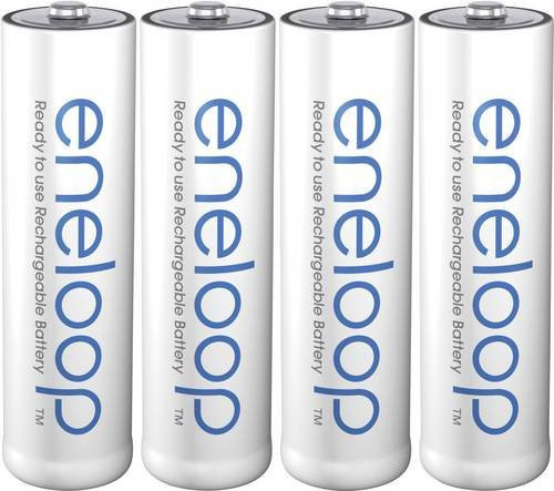 Panasonic Eneloop AA Akku NiMH 2000 mAh 1.2V, 4er Pack, Weiß - Bild 1