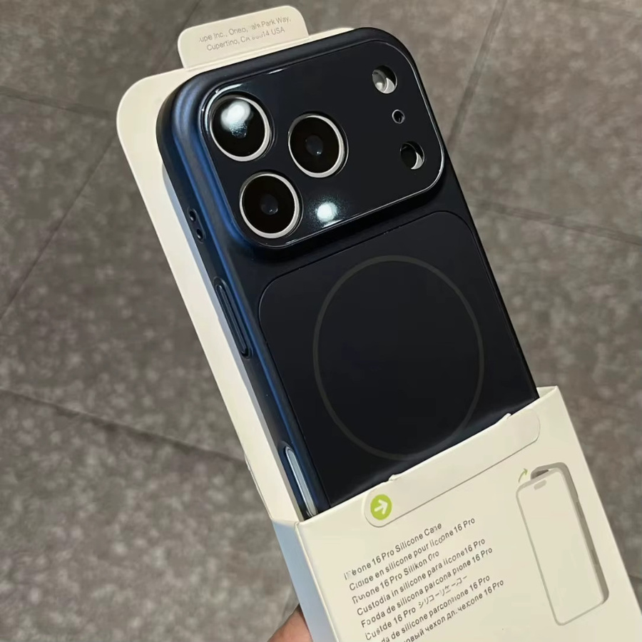 Nano Matt MagSafe Schutzhülle für iPhone 17 Air 16 15 14 13 Pro Max mit stoßfestem Magnet und großem Kamera-Glasabdeckung in Blau - Bild 2