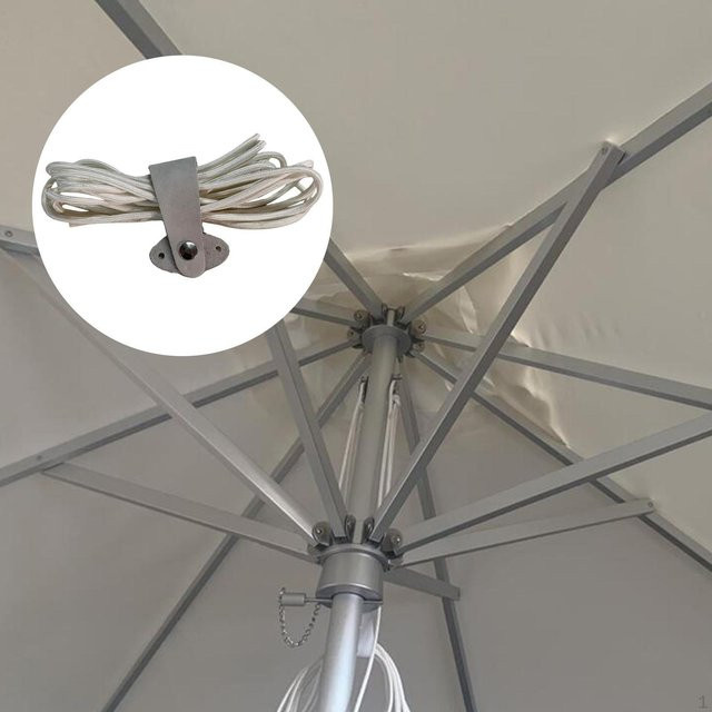 Ersatz-Nylonseil für Terrassen-Sonnenschirme in Grau zur Spannung von Fahnen und Schirmen - Bild 1