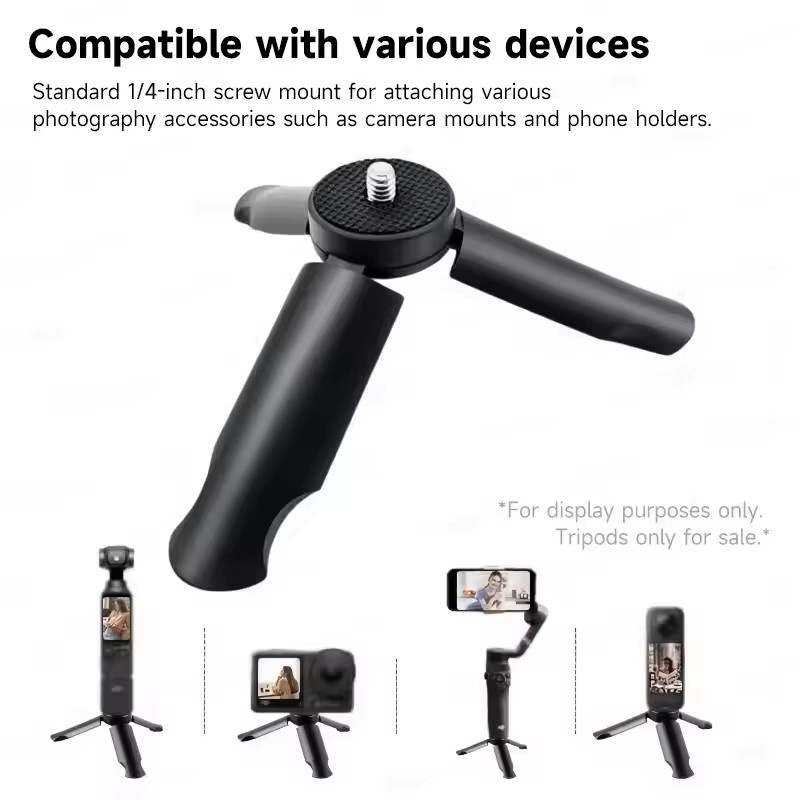 DJI Mini-Stativ Tischständer und Stabilisatorhalter für DJI Osmo Pocket 3 und Pocket 4 in Schwarz - Bild 5