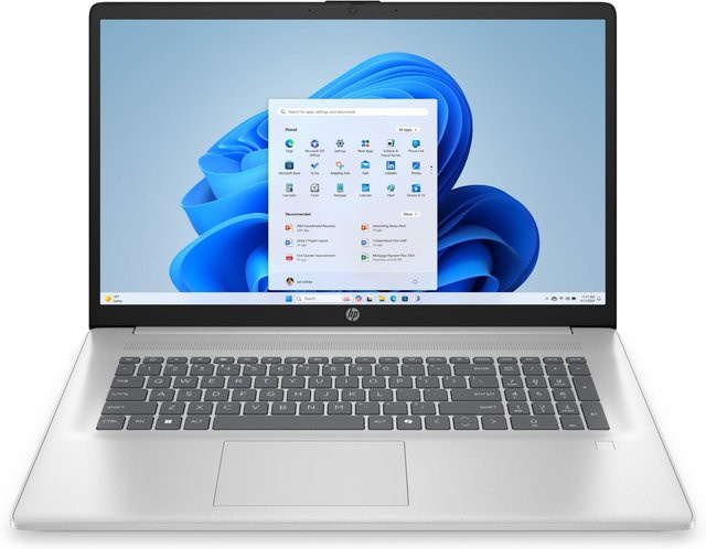 HP Notebook 17-cp2559ng in Natursilber mit 17,3 Zoll Full HD Display, AMD Ryzen 5, 16 GB RAM und 1000 GB SSD, Windows 11 - Bild 1